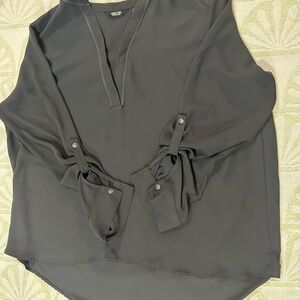 Simply Vera Vera Wang Charcoal Blouse